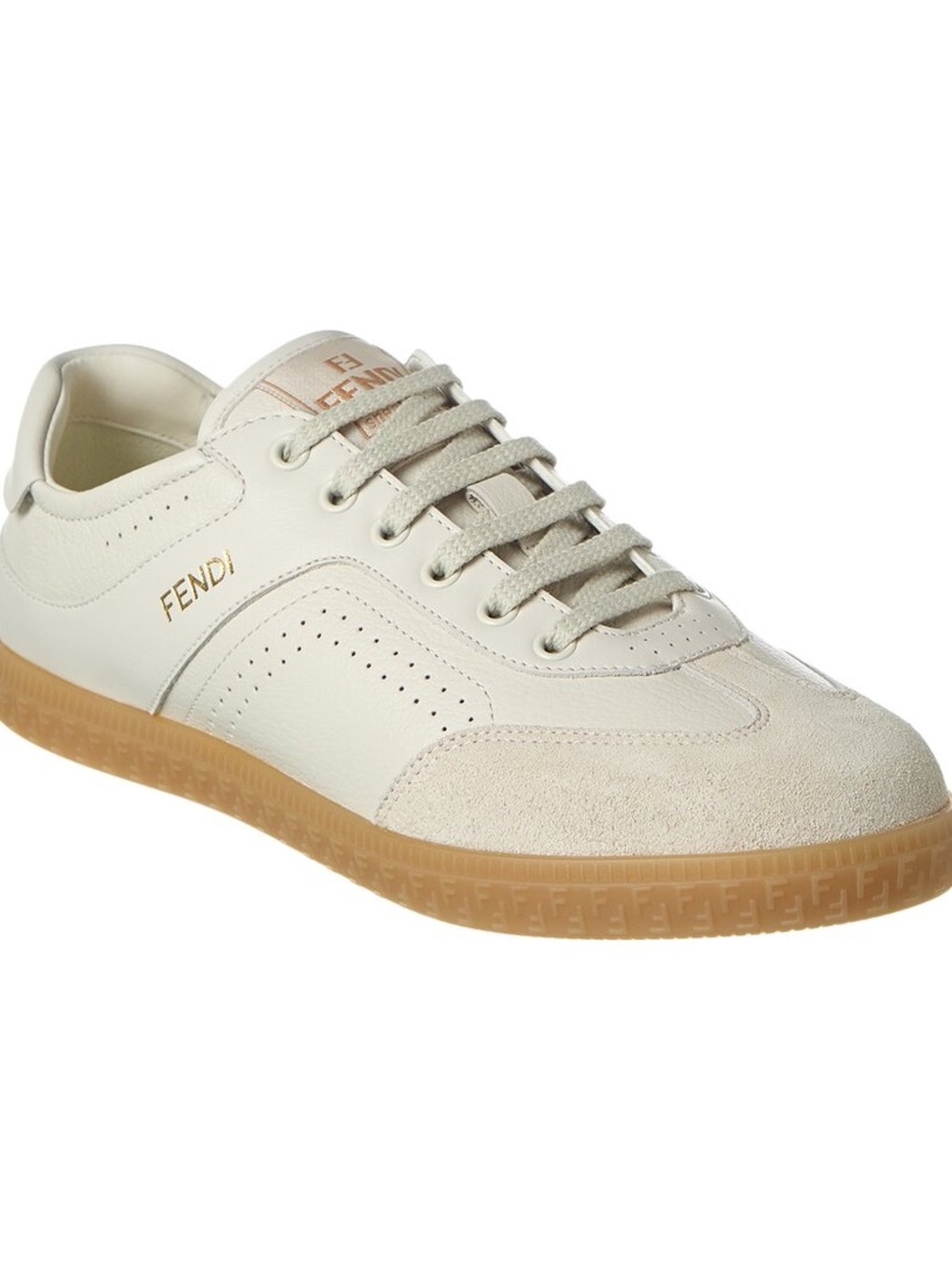 Fendi Cream and Gum Low-Top Women's Sneaker